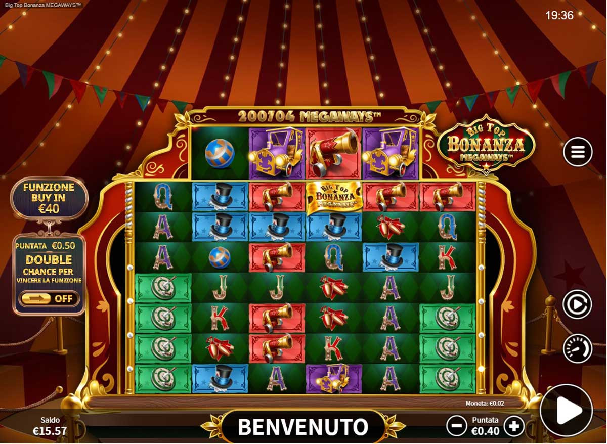 Big Top Bonanza Megaways Simboli - -