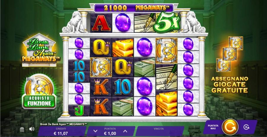 Break Da Bank Again Megaways Simboli - -