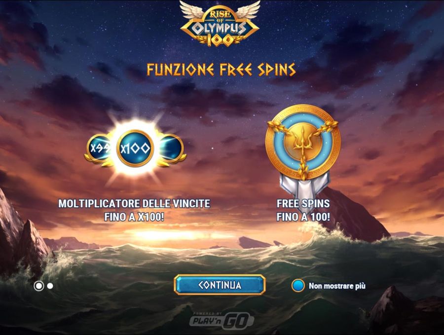 Rise Of Olympus 100 Schermata Iniziale - -