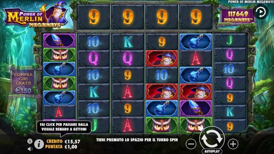 Power Of Merlin Megaways Simboli - -