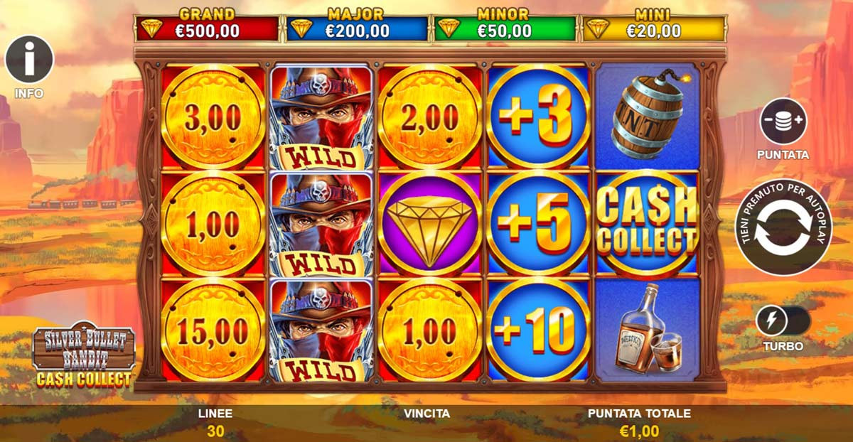 Silver Bullet Bandit Cash Collect Simboli - -