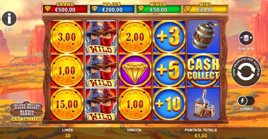 Silver Bullet Bandit Cash Collect Simboli - -