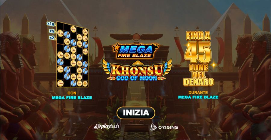 Mega Fire Blaze Khonsu God Of Moon Schermata Iniziale - -