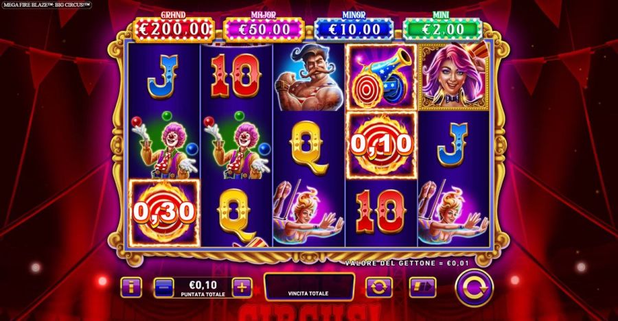 Mega Fire Blaze Big Circus Simboli - -