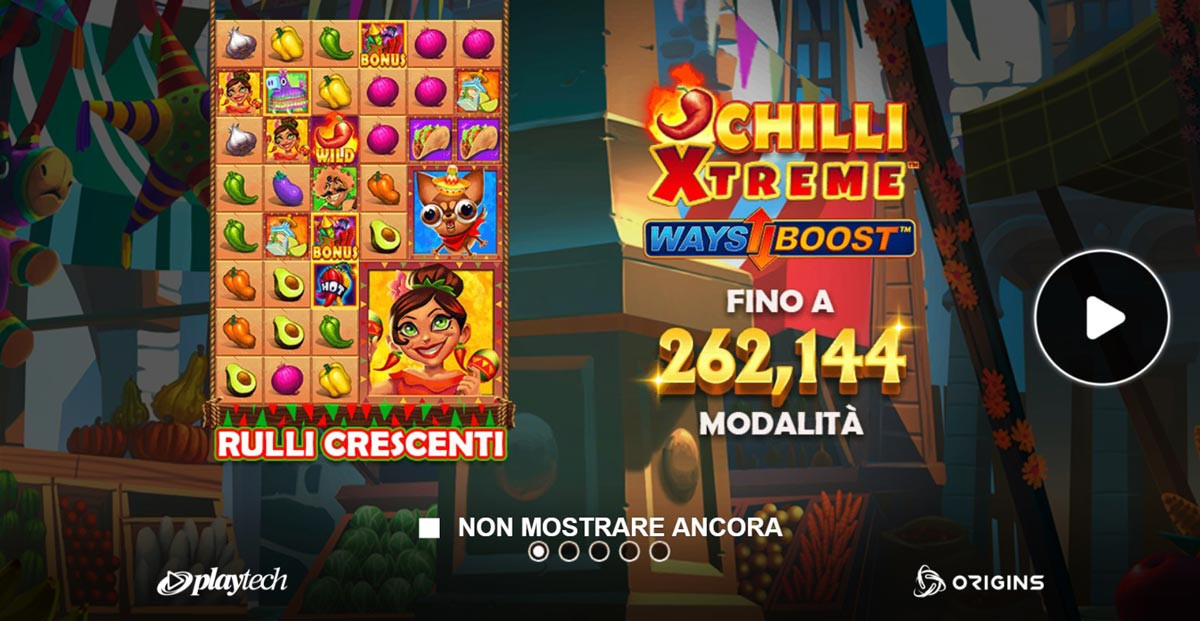 Chilli Xtreme Schermata Iniziale - -