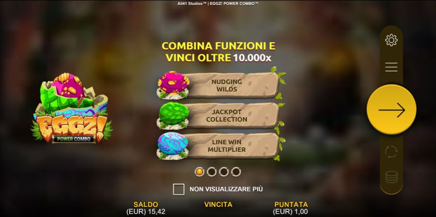 Eggz Power Combo Schermata Iniziale - -
