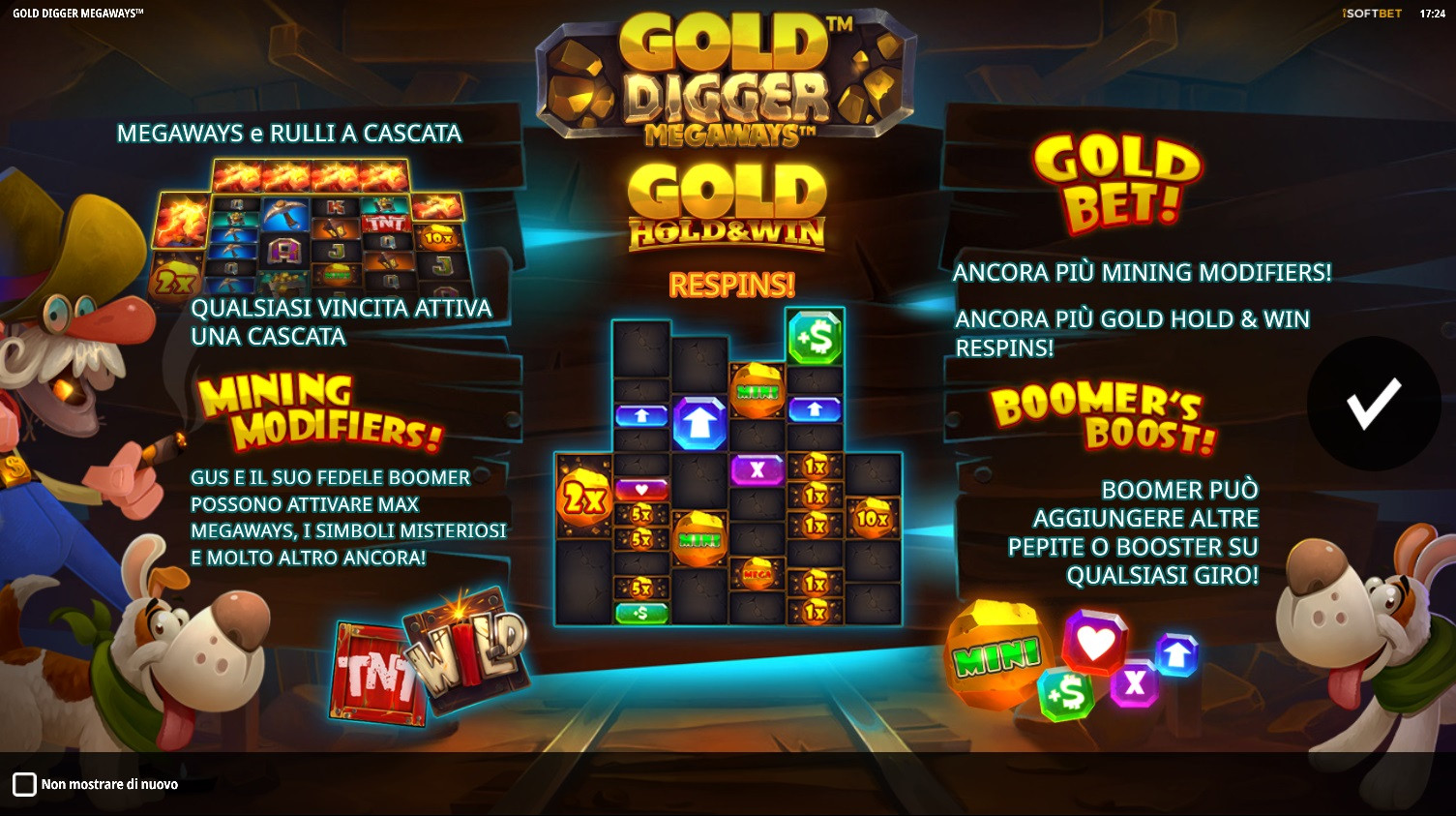 Gold Digger Megaways Schermata Iniziale - -