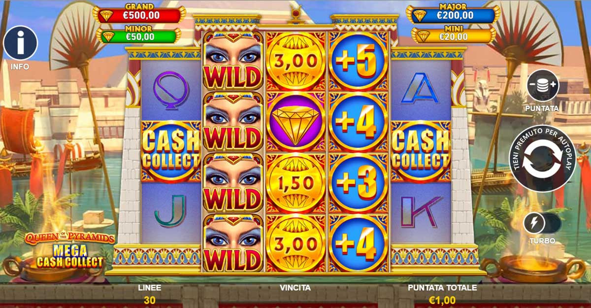 Queen Of The Pyramids Mega Cash Collect Simboli - -
