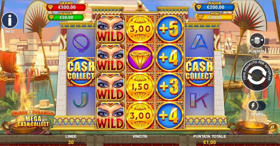 Queen Of The Pyramids Mega Cash Collect Simboli - -