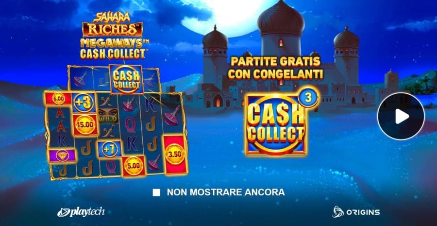 Sahara Riches Megaways Cash Collect Schermata Iniziale - -