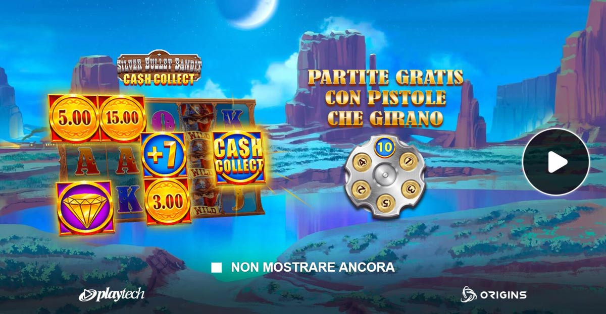 Silver Bullet Bandit Cash Collect Schermata Iniziale - -